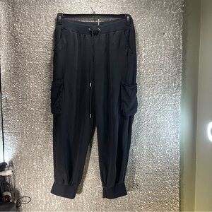 Risen Jeans Pull On Joggers Black XL Pockets Tencel Bohemian Casual